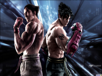  Kazuya Mishima and Jin Kazama from the Tekken series
