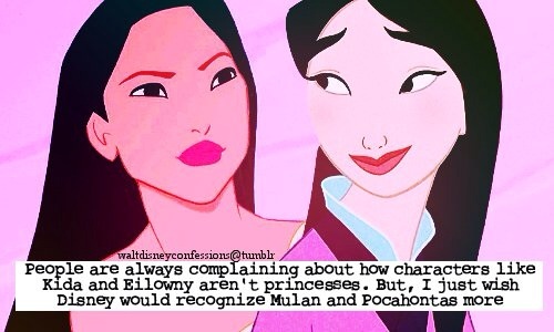  I think the best princesses are Mulan and Pocahantas. First of all, Mulan pretty much saves all China and doesn't get saved سے طرف کی the one she loves, but she saves him instead! Also she just doesn't fall in love with a total stranger like Cinderella, Snow White etc. She is the most challenged female Disney princess and inch سے طرف کی inch carves a place for herself! اگلے is Pocahontas. What can I say. She takes her own path. She doesn't need a man to save her. She actually saved the man she loved! She is not scared to be exposed, but she stands out and stands for what she believes in.