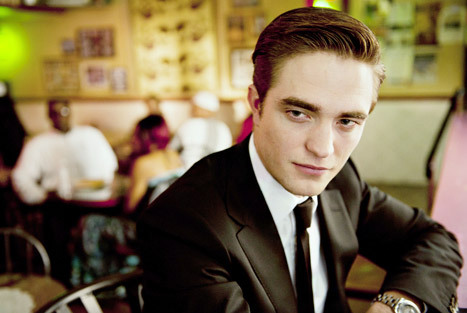  my handsome Robert with slicked hair <3