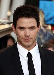 the handsome Kellan Lutz with black hair<3