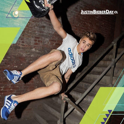  Justin modelling for adidas!