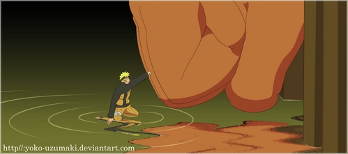  Naruto and the 9 tailed fox, mbweha