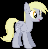  I hear that in "The last roundup" Derpy was ACTUALLY called "Derpy". Moms everywhere did not approve. Therefore, they never call her da her name anymore.