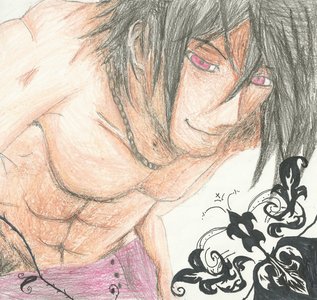  i like...lots...most recently...Black Butler... presenting my smexy drawing of Sebby
