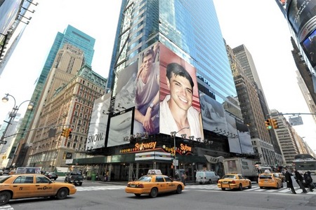  Matthew on a billboard in NY :)