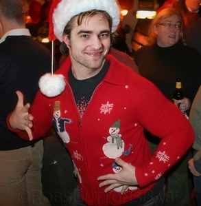  Robert with snowmen on his sweater<3
