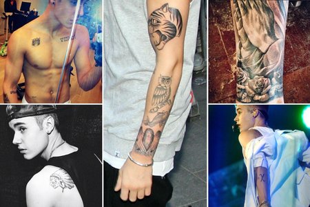  the Biebster's tattoos<3