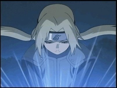 Here's Tsunade healing... someone.  I can't remember who. XP