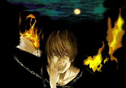 Death Note. 

Light, the main character is hateful to criminals and any person who gets in his way of wiping them all out. He's intolerant towards other people who try and stop him and his views are very biased and prejudiced as he takes judgement out on criminals. As for the discrimination, well he discriminates against any and all criminals.. even if they may have been framed, as long as society says they committed a crime, he takes them out. 