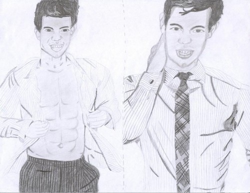  Drawing of Taylor Lautner I made a few years geleden
