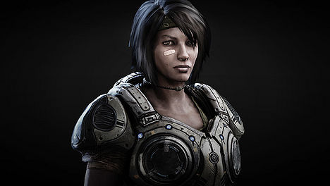  I could do the obvious, and mention that woman from that adventure game that basically took over the entire world 15 years ago, but that's what [i]everyone[/i] would do... right? Anyway, I'm gonna try to be original here. I'll mention Samantha "Sam" Byrne, from Gears of War 3. Just look at that bandage on her cheek! Uh.. yeah, I got nothing.