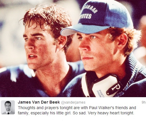  From JVDB's twitter about Paul's death and a pic from Varsity Blues