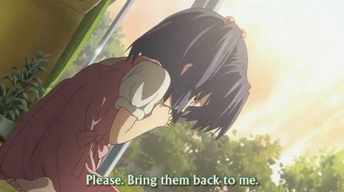 Kotomi praying to bring her Mom and Dad back... hope this is acceptable :(