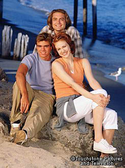 Matthew with 2 of his co stars by the water :)
