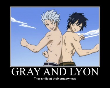  gray and lyon from fairy tail