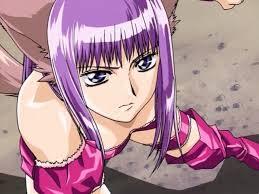  Zakuro Fujiwara from Tokyo Mew Mew. She is infused with the DNA of a grey lobo and even though she is a bit of a bitch, (pun not intended) she is very elegant and I can sometimes understand why mint likes her so much.