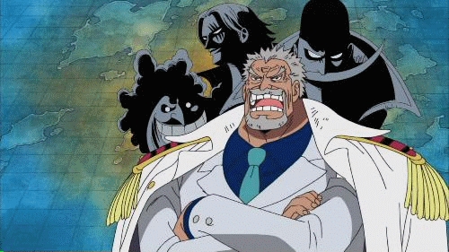  Monkey.D.Garp (One Piece) Garp the hero../Garp the fist...... was the vice admiral from marine......he looks old but he is still one of the strongest marine in one piece....if he wants he can take down the devil Фрукты user Akainu in a flash......he have no devil Фрукты powers still he can take down the powerful Akainu.......he is one of my fav marine...h eh eh eh eh