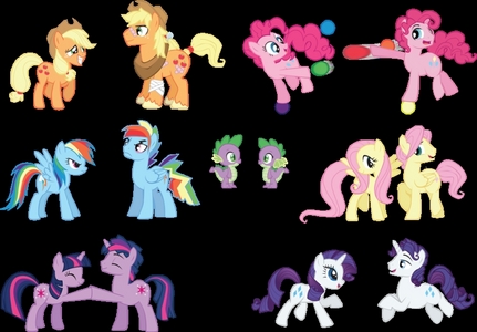 wewe mean genderbend of Mane 6?Sorry to tell tis but Hasbro didn't create them,so they probably won't be in a episode.