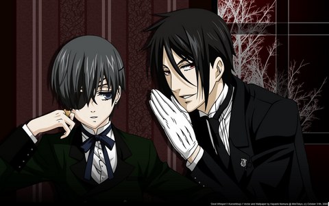  Ciel & Sebastian (Black Butler) a great master and a great butler........he he eh eh