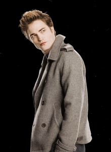  my handsome Robert in a grey pois, pea coat<3