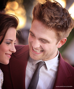  my handsome smiling babe smiling at the beautiful Kristen Stewart<3