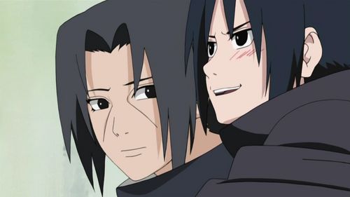  Itachi and Sasuke before Itachi left the Village. (Naruto)