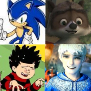  I've had 4. Sonic the Hedgehog (top left) RJ from Over the Hedge (top right) Jack Frost from Rise of the Guardians (bottom right) And my current crush is Dennis from Dennis the Menace and Gnasher (bottom left)