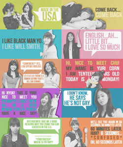  Sooyoung and Yuri's English