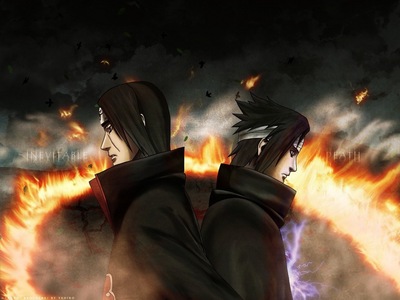  Itachi & Sasuke (Naruto Shippuden) Even though it was Itachi's plot........these siblings lived as enemies...........he he he eh