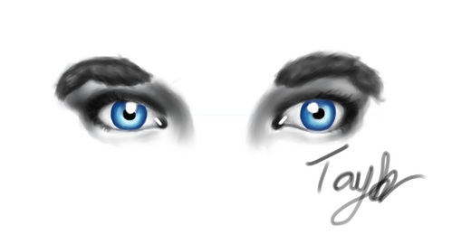 i fucking love drawing eyes, 
but i'd have to go with hands and legs,\
(casually edits answer and adds one of his drawings because i can finally draw the other eye)
