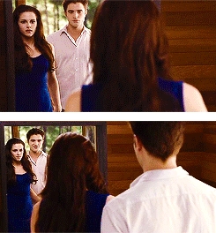  Robert and Kristen,in a scene from BD 2 looking in a mirror<3