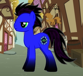 Okay, why not? :)


Name: Nocturnal Mirage 
Gender: Stallion 
Race: Earth pony 
Cutie Mark: a vortex with an eye in the middle 
Personality: reserved, yet quick-tempered, good sense of humor and good communication skills, but most of the time he avoids expressing his true emotions and manages to hide them effectively. 
Bio: He was born in a place called Terra Absolutia, an isolated land in Eastern Equestria, surrounded by tall mountains, inhabited my magic-user earth ponies. His mother is Summer Pride, an Elemental unicorn, the ancient Element of Fire. She handed down recessive unicorn genes to him and his sister, Moonlight Lullaby. They both grew up in ideal, loving surroundings. They moved to the Crystal Empire, King Sombra fell in love with their mother and married her. After Sombra went mad, they all vanished with the Crystal Empire for 1 000 years. When it returned Mirage suffered from amnesia and began to wander the land aimlessly. Mirage wind up in Ponyville and bonded with Pinkie Pie and some of her friends, who helped him remember his past, although his mother and sister have disappeared with a lust for vengeance in their heart. Mirage settled down in Ponyville, later, he took a night time job at the embassy of the Crystal Empire in Canterlot. He just tried to pick up the thread of a normal life that was cut in half by the events of the past, but it proved to be difficult, due to his complex and ambivalent emotions toward Celestia, for he loves and hates her at the same time. 