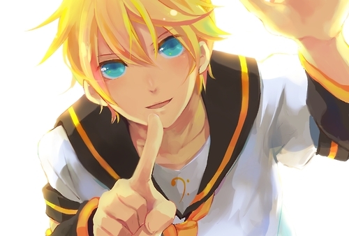  Len Kagamine. Yes, I know he's not an アニメ character. But what does it matter? He's hot. ( = w = )/