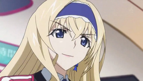  Cecilia Alcott from Infinite Stratos. I used to like her in season 1, but in season 2 for some reason, the writers made a filler episode that focus on Cecilia that instead of giving her a character development or something like that, they made her even madami annoying than the way she was in season 1. Ugh...