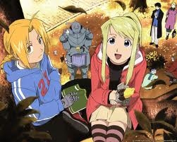  Edward Elric and Alponce Elric from Fullmetal Alchemist. Edwar is the Blond guy. Alponce is the guy in suit of armor. I have Mehr but don't wanna Liste them right now. :)