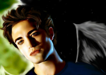 a stunning fan art of my babe as Edward Cullen<3