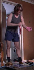  my funny Bobby - he wears also a tiger-slipper - I laughed a lot watching this scene :D