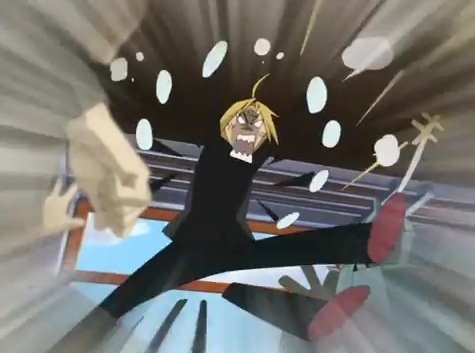 I think Edward from FullMetal Alchemist is hilarious, especially when people call him short!