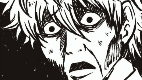  Gin-chan has the best reactions X3 ~This is the face he made when he woke up selanjutnya to an old lady in tempat tidur XD