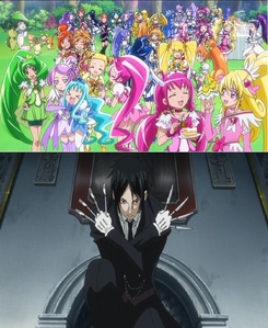 I am currently obsessed with 2 anime. Black Butler and Pretty Cure!