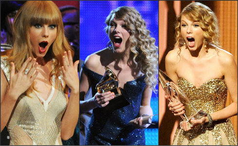 Taylor with 3 surprised faces:)