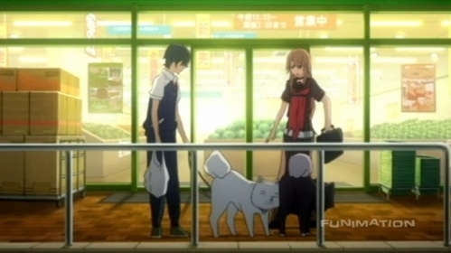  Ryoshi Morino with his two fluffy Akita-Inus Elizabeth and Francoise from Okami-san and Her Seven Companions