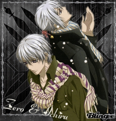 zero and ichiru from vampire knight...i wont call them cute but they look really gud :D