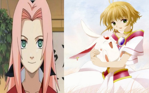 Sakura Haruno from Naruto and Sakura Li from Tsubasa: Reservoir Chronicle
Their personalities are freakishly similar too....