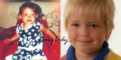  Kristen(on the L) and Robert(on the R)when they were babies<3