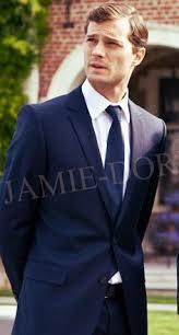  Jamie Dornan in a blue suit<3