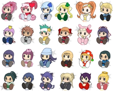 Chibi Characters from Shugo Chara :)