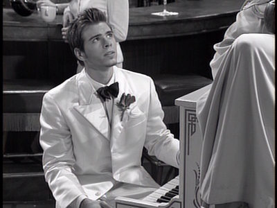  Matthew in all white as a pianist :)