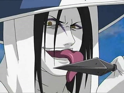  Orochimaru from Naruto....The tongue o.e It just upsets me lol.