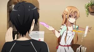  im quite surprise she isnt on here yet Asuna Yuki- Sword Art Online (gurl holding dao, con dao up at Kirito)